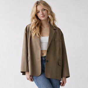 Urban Outfitters Oversized Taupe Blazer – Size XS – Like New